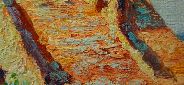 Картина "Рыбацкий домик" Клод Моне Цена: 7200 руб. Размер: 60 x 50 см. Увеличенный фрагмент.