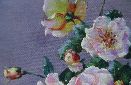 Картина "Шикарные розы" Цена: 6000 руб. Размер: 20 x 25 см. Увеличенный фрагмент.