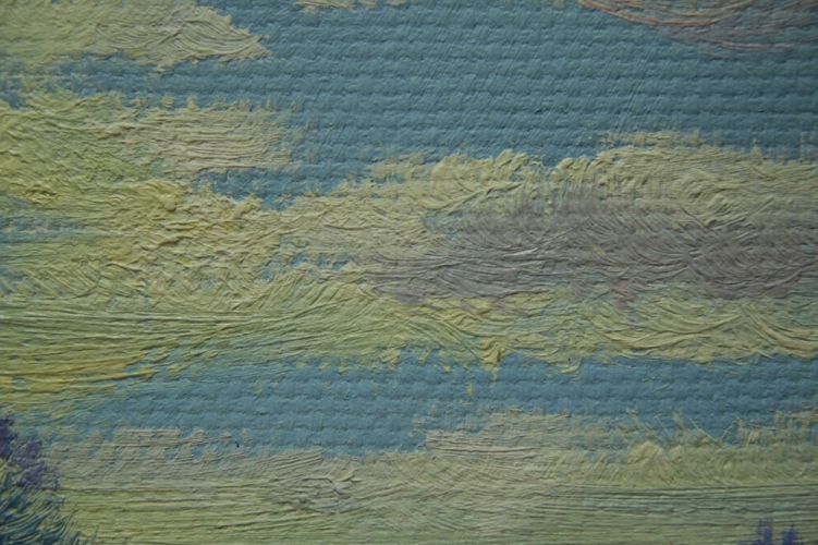 Картина "Скоро сенокос" Цена: 6700 руб. Размер: 40 x 30 см. Увеличенный фрагмент.