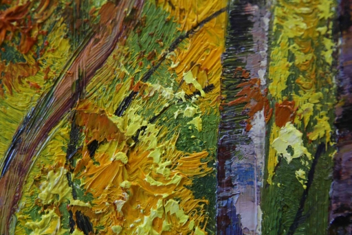 Картина "Солнечная полянка" Цена: 22000 руб. Размер: 120 x 60 см. Увеличенный фрагмент.