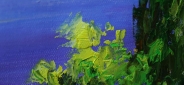 Картина "Солнечный берег" Цена: 9500 руб. Размер: 120 x 60 см. Увеличенный фрагмент.