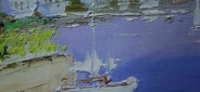 Картина "Солнечный берег" Цена: 9500 руб. Размер: 120 x 60 см. Увеличенный фрагмент.