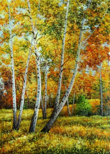 Картина "Солнечный пейзаж" Цена: 8500 руб. Размер: 50 x 70 см.