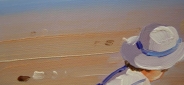 Картина "Солнечный пляж" Цена: 4500 руб. Размер: 60 x 50 см. Увеличенный фрагмент.
