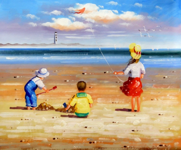 Картина "Солнечный пляж" Цена: 4500 руб. Размер: 60 x 50 см.