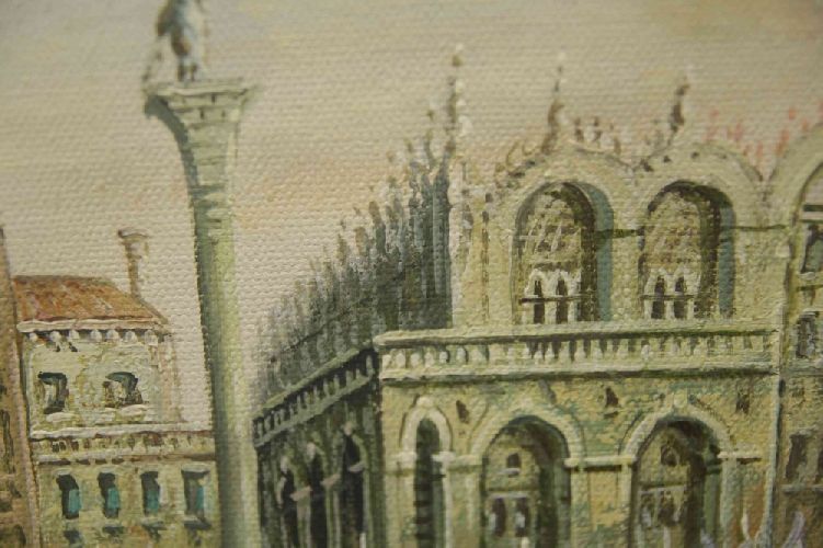 Картина "Старая Венеция" Цена: 14400 руб. Размер: 90 x 60 см. Увеличенный фрагмент.