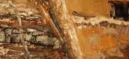 Картина "Старые баркасы" Цена: 10500 руб. Размер: 60 x 50 см. Увеличенный фрагмент.