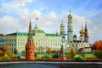 Картина "Стены Кремля"