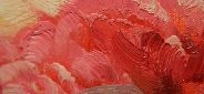 Картина "Светло-розовые пионы" Цена: 17000 руб. Размер: 90 x 60 см. Увеличенный фрагмент.