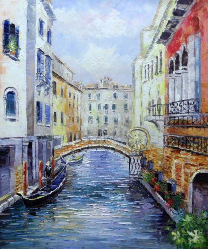 Картина "Днем в  Венеции" Цена: 7000 руб. Размер: 50 x 60 см.