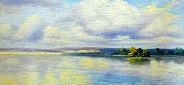 Картина "Светлое озеро" Цена: 14400 руб. Размер: 90 x 60 см.