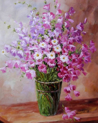 Картина "Светлые цветы" Цена: 6600 руб. Размер: 40 x 50 см.