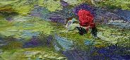 Картина "Светлые лили" Цена: 10000 руб. Размер: 60 x 90 см. Увеличенный фрагмент.