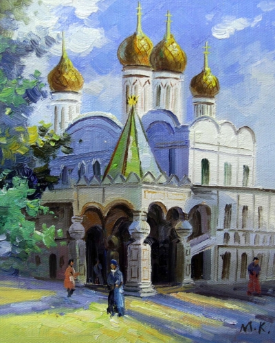 Картина "Свято-Троицкий монастырь" Цена: 4900 руб. Размер: 20 x 25 см.