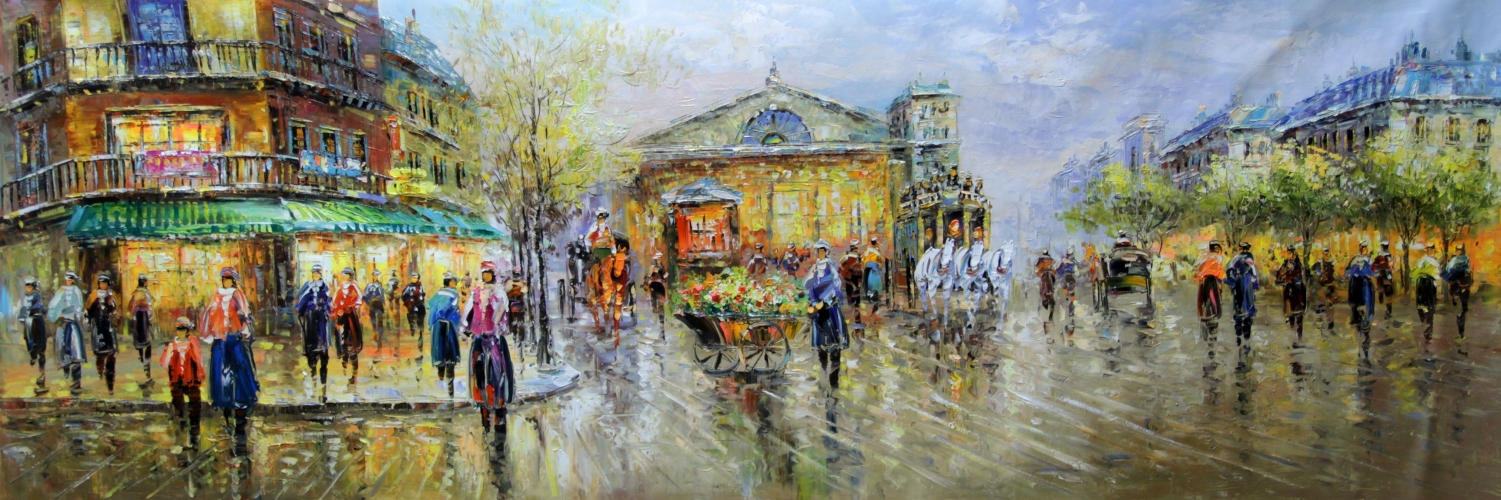 Картина "Театральная площадь" Цена: 21600 руб. Размер: 180 x 60 см.