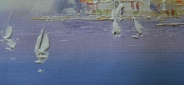 Картина "Теплое море" Цена: 10900 руб. Размер: 60 x 90 см. Увеличенный фрагмент.