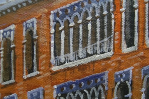 Картина "Тихая Венеция" Цена: 8500 руб. Размер: 90 x 60 см. Увеличенный фрагмент.