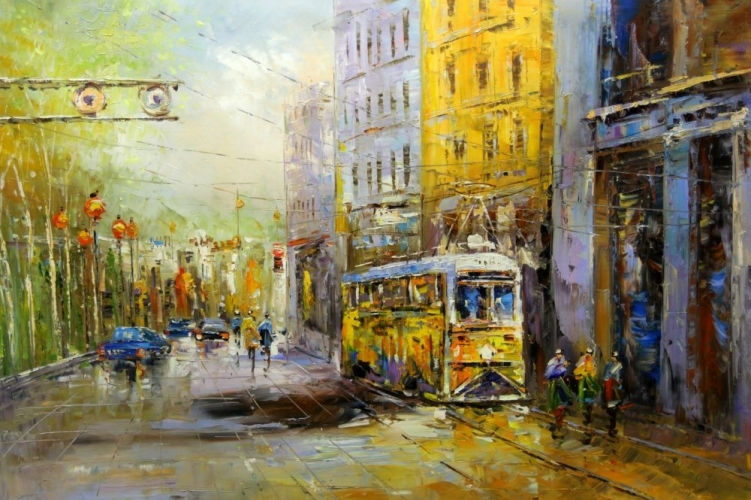 Картина "Трамвай" Цена: 16000 руб. Размер: 120 x 80 см.