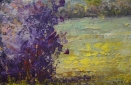 Картина "Тропинка у реки" Цена: 9000 руб. Размер: 90 x 60 см. Увеличенный фрагмент.