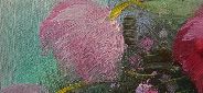 Картина "Тюльпаны под дождем" Цена: 6500 руб. Размер: 50 x 40 см. Увеличенный фрагмент.