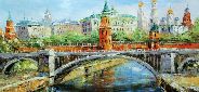 Картина "У Кремля" Цена: 15500 руб. Размер: 90 x 60 см.