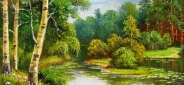Картина маслом "У реки" Цена: 5500 руб. Размер: 40 x 30 см.