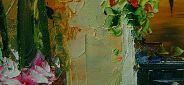 Картина "Улочка Сицилии" Цена: 12000 руб. Размер: 120 x 60 см. Увеличенный фрагмент.