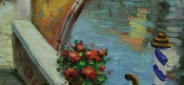 Картина "Улочка в Венеции" Цена: 8000 руб. Размер: 60 x 50 см. Увеличенный фрагмент.