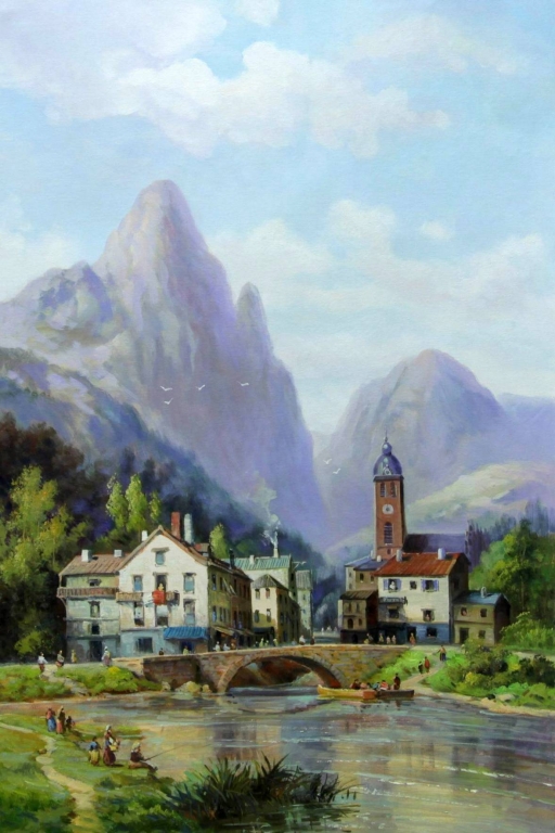 Картина "В горах" Цена: 13000 руб. Размер: 60 x 90 см.