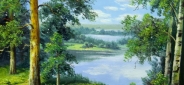 Картина "В лесу" Цена: 5500 руб. Размер: 40 x 30 см.