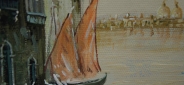 Картина "Великолепная Венеция" Цена: 8500 руб. Размер: 60 x 50 см. Увеличенный фрагмент.