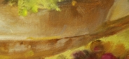 Картина "Ваза с фруктами" Цена: 7600 руб. Размер: 50 x 60 см. Увеличенный фрагмент.