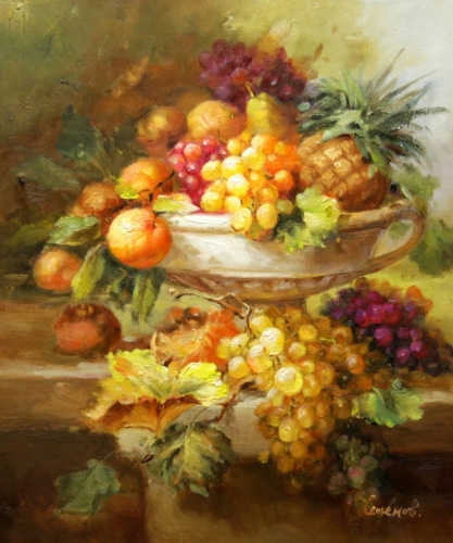 Картина "Ваза с фруктами" Цена: 7600 руб. Размер: 50 x 60 см.