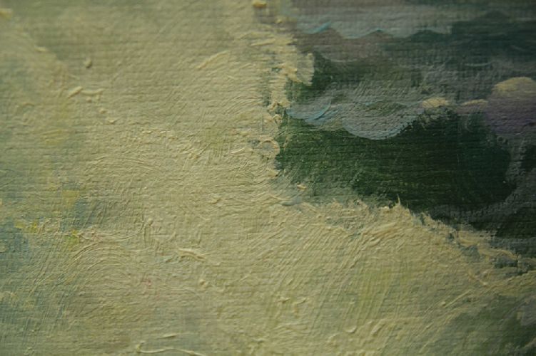 Картина "Вечернее море" Цена: 15500 руб. Размер: 90 x 60 см. Увеличенный фрагмент.