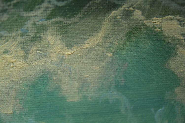 Картина "Вечернее море" Цена: 15500 руб. Размер: 90 x 60 см. Увеличенный фрагмент.