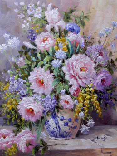 Картина "Весенний букет" Цена: 5200 руб. Размер: 30 x 40 см.