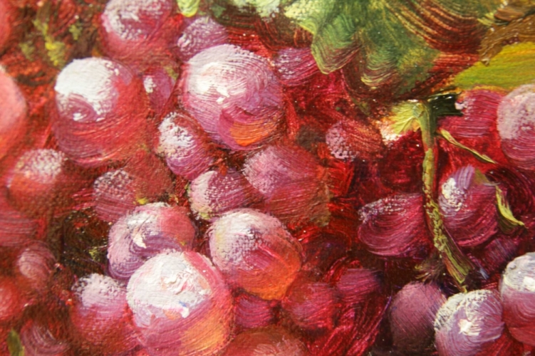 Картина "Виноградная лоза" Цена: 12100 руб. Размер: 90 x 60 см. Увеличенный фрагмент.