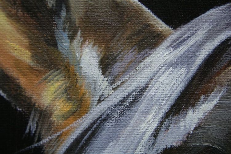 Картина "Вороной" Цена: 21200 руб. Размер: 75 x 100 см. Увеличенный фрагмент.