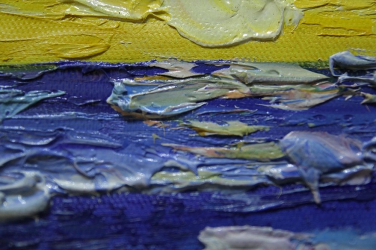 Картина "Восход" Цена: 6900 руб. Размер: 60 x 50 см. Увеличенный фрагмент.