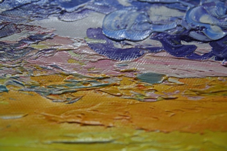 Картина "Восход" Цена: 6900 руб. Размер: 60 x 50 см. Увеличенный фрагмент.