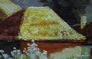 Картина "Яблони в цвету" - Сергеев Н.А. Цена: 17100 руб. Размер: 120 x 60 см. Увеличенный фрагмент.