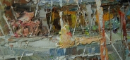 Картина "Яхточки" Цена: 4900 руб. Размер: 60 x 50 см. Увеличенный фрагмент.