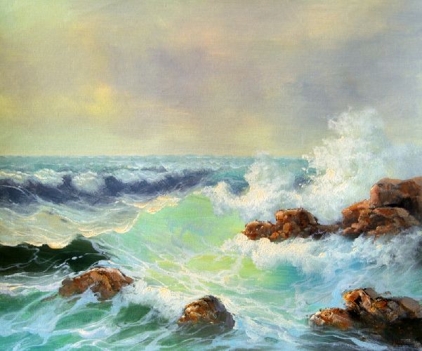Картина "Волшебное море" Цена: 6000 руб. Размер: 60 x 50 см.