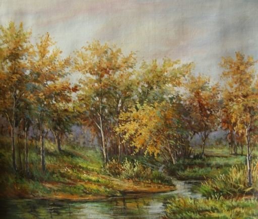 Картина "Природа осенью" Цена: 4500 руб. Размер: 60 x 50 см.