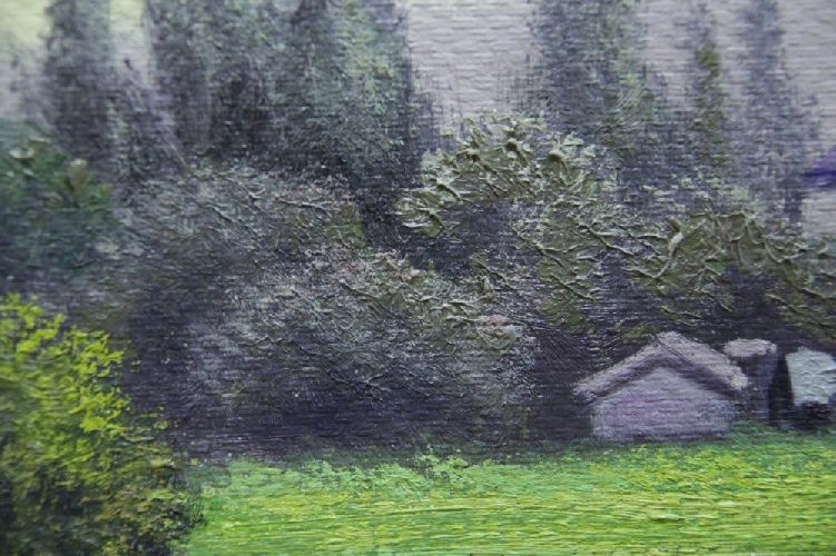 Картина "Яркий пейзаж" Цена: 8500 руб. Размер: 70 x 50 см. Увеличенный фрагмент.