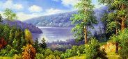 Картина "Яркий летний пейзаж" Цена: 14500 руб. Размер: 90 x 60 см.