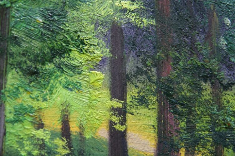 Картина "Яркое лето" Цена: 15500 руб. Размер: 90 x 60 см. Увеличенный фрагмент.