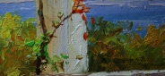 Картина "Южное взморье" Цена: 9900 руб. Размер: 120 x 60 см. Увеличенный фрагмент.