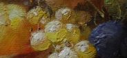 Картина маслом "Южные фрукты" Цена: 5000 руб. Размер: 40 x 30 см. Увеличенный фрагмент.