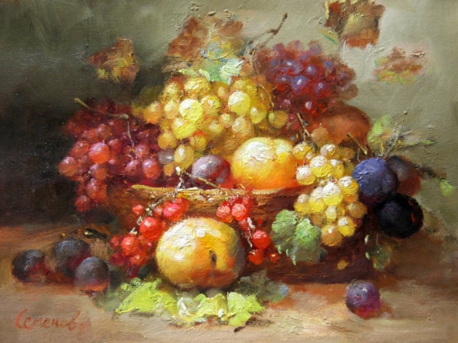 Картина маслом "Южные фрукты" Цена: 5000 руб. Размер: 40 x 30 см.